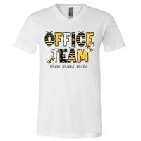 Office Team Bee Kind Brave Believe V-Neck T-Shirt