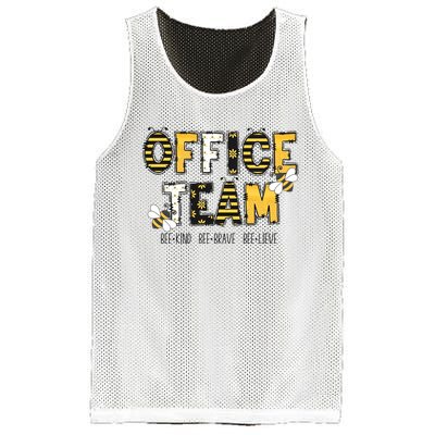 Office Team Bee Kind Brave Believe Mesh Reversible Basketball Jersey Tank