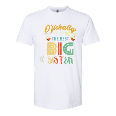 Ofishally The Best Big Sister Cute Fishing Gift Softstyle® CVC T-Shirt