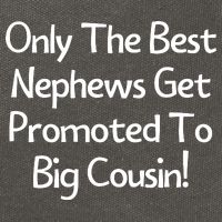 Only The Best Nephews Get Promoted To Big Cousin Cotton Canvas Backpack