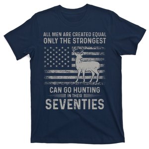 Only The Best Can Still Go Hunting In Their Seventies Flag T-Shirt