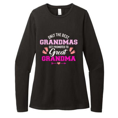 Only The Best Grandmas Get Promoted To Great Grandma TShirt Womens CVC Long Sleeve Shirt