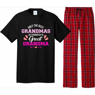 Only The Best Grandmas Get Promoted To Great Grandma TShirt Pajama Set