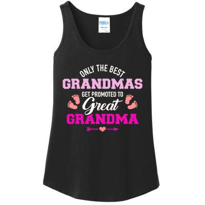 Only The Best Grandmas Get Promoted To Great Grandma TShirt Ladies Essential Tank