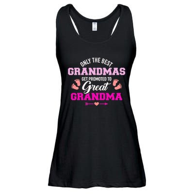 Only The Best Grandmas Get Promoted To Great Grandma TShirt Ladies Essential Flowy Tank