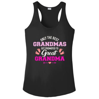 Only The Best Grandmas Get Promoted To Great Grandma TShirt Ladies PosiCharge Competitor Racerback Tank