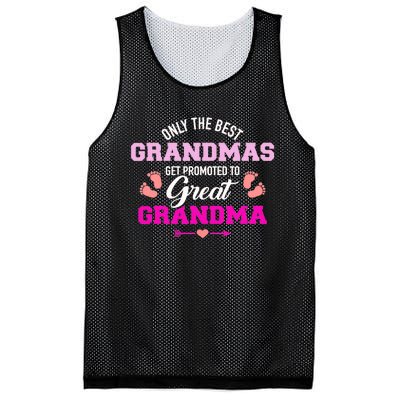 Only The Best Grandmas Get Promoted To Great Grandma TShirt Mesh Reversible Basketball Jersey Tank