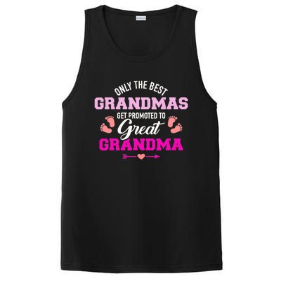 Only The Best Grandmas Get Promoted To Great Grandma TShirt PosiCharge Competitor Tank