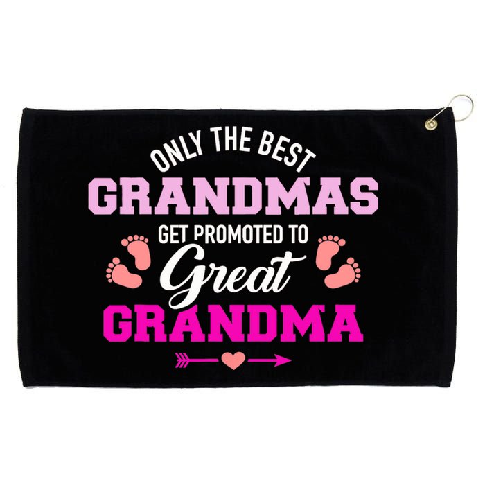 Only The Best Grandmas Get Promoted To Great Grandma TShirt Grommeted Golf Towel