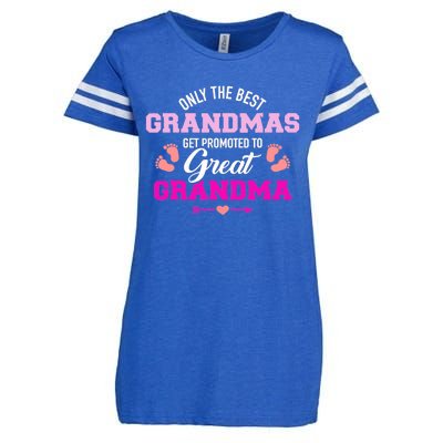 Only The Best Grandmas Get Promoted To Great Grandma TShirt Enza Ladies Jersey Football T-Shirt