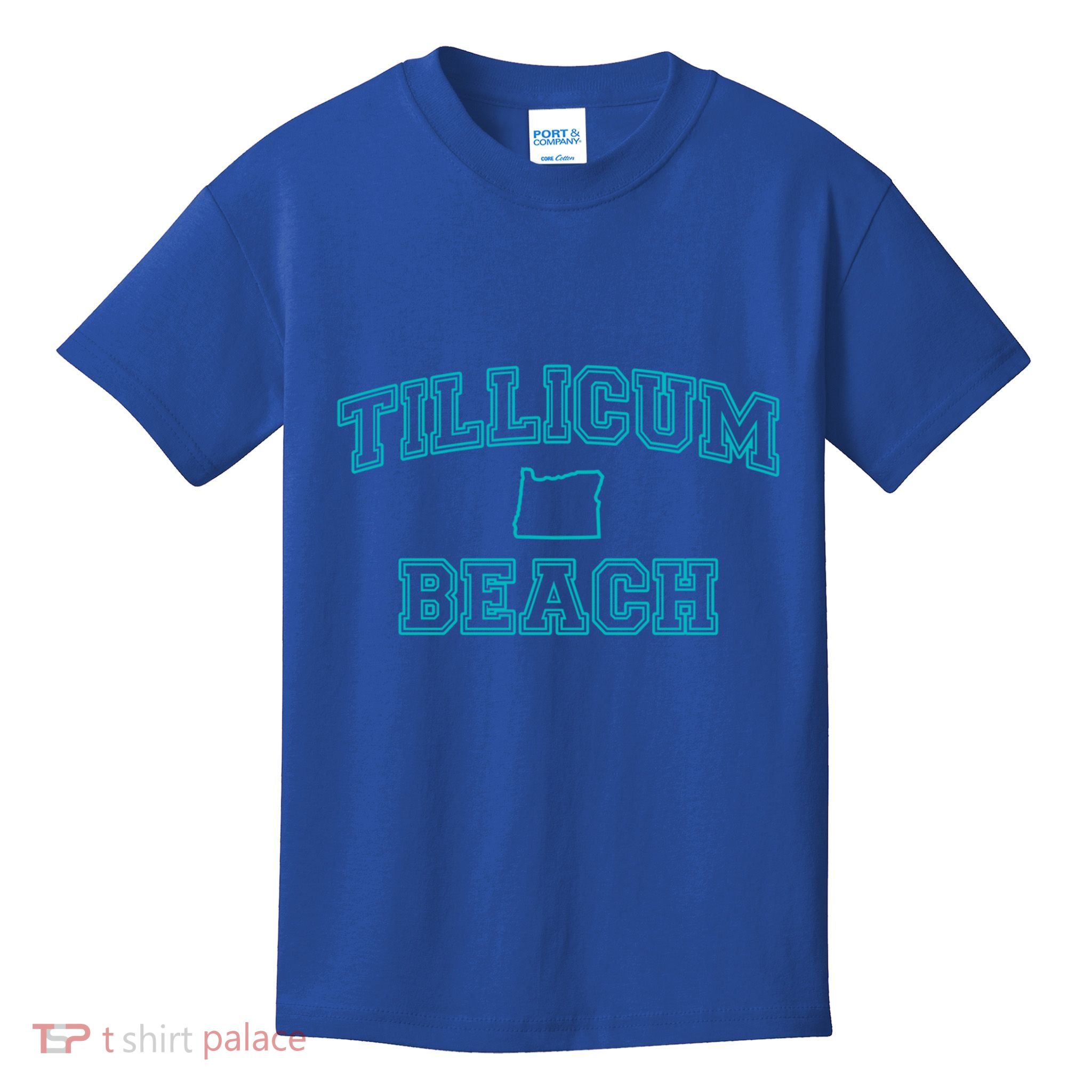 Oregon Tillicum Beach Funny Joke Dad Humor Husband Wife Gift Kids T-Shirt