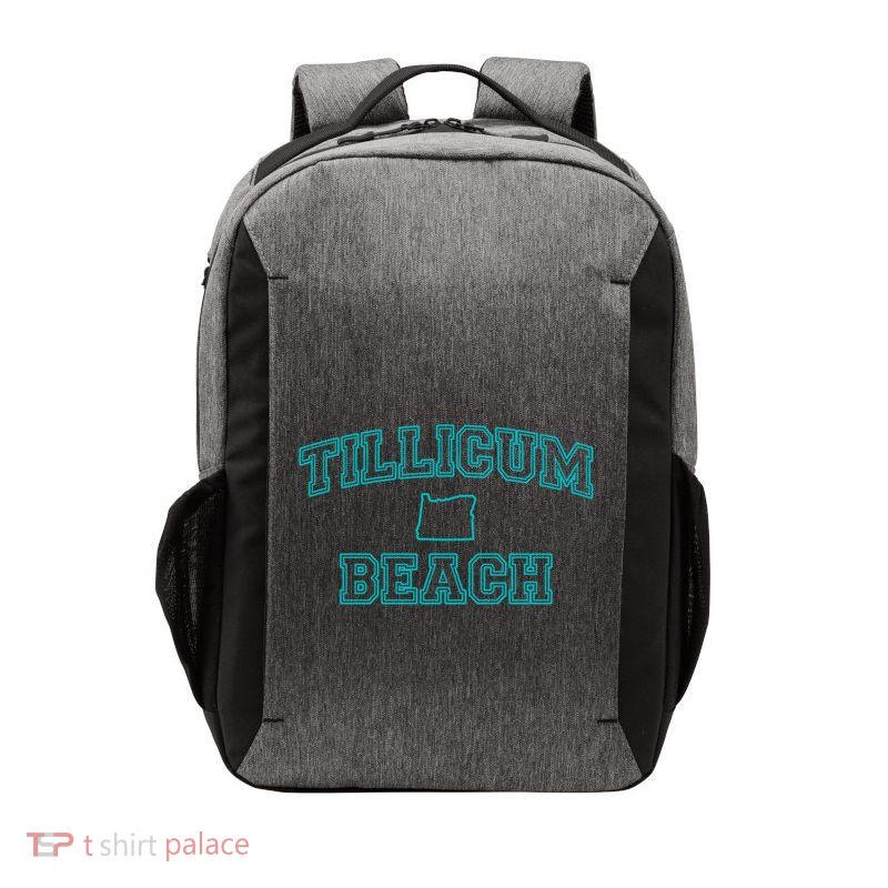 Oregon Tillicum Beach Funny Joke Dad Humor Husband Wife Gift Vector Backpack