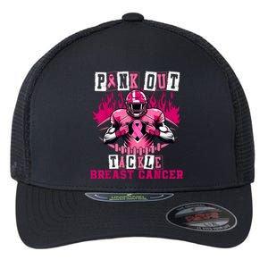 Out Tackle Breast Cancer Awareness Usa Football Mom Flexfit Unipanel Trucker Cap