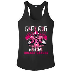 Out Tackle Breast Cancer Awareness Usa Football Mom Ladies PosiCharge Competitor Racerback Tank