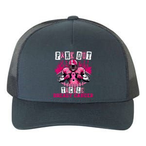 Out Tackle Breast Cancer Awareness Usa Football Mom Yupoong Adult 5-Panel Trucker Hat