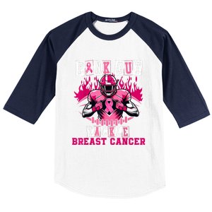 Out Tackle Breast Cancer Awareness Usa Football Mom Baseball Sleeve Shirt