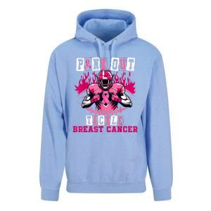 Out Tackle Breast Cancer Awareness Usa Football Mom Unisex Surf Hoodie