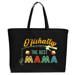 Ofishally The Best Mama Fisherwoman Cute Mom Fishing Gift Cotton Canvas Jumbo Tote