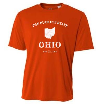 Ohio The Buckeye State Gift Cooling Performance Crew T-Shirt