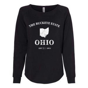 Ohio The Buckeye State Gift Womens California Wash Sweatshirt