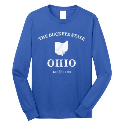 Ohio The Buckeye State Gift Long Sleeve Shirt