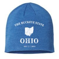 Ohio The Buckeye State Gift Sustainable Beanie