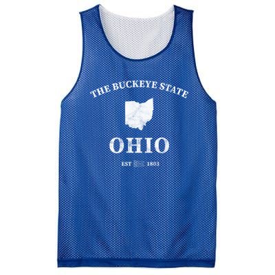 Ohio The Buckeye State Gift Mesh Reversible Basketball Jersey Tank