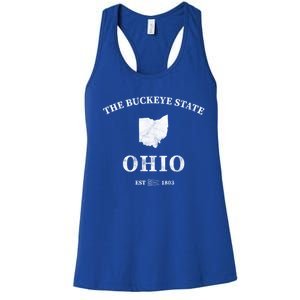 Ohio The Buckeye State Gift Women's Racerback Tank