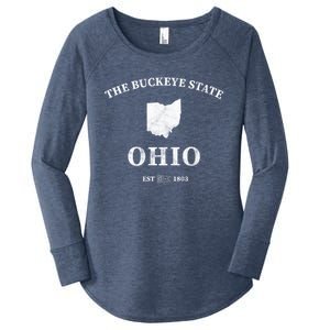 Ohio The Buckeye State Gift Women's Perfect Tri Tunic Long Sleeve Shirt