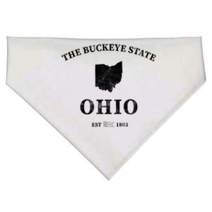 Ohio The Buckeye State Gift USA-Made Doggie Bandana