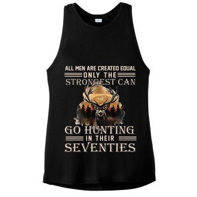 Only The Best Can Still Go Hunting In Their Seventies Ladies PosiCharge Tri-Blend Wicking Tank