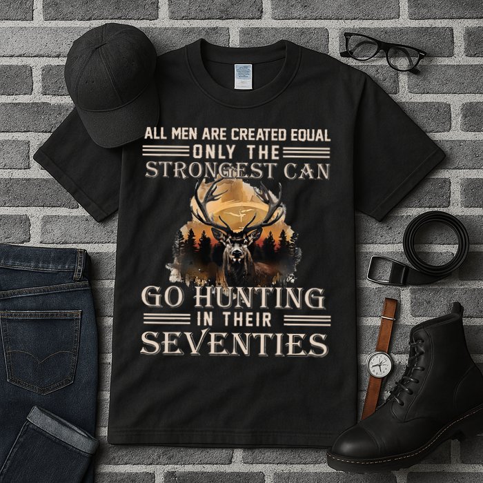 Only The Best Can Still Go Hunting In Their Seventies Tall T-Shirt