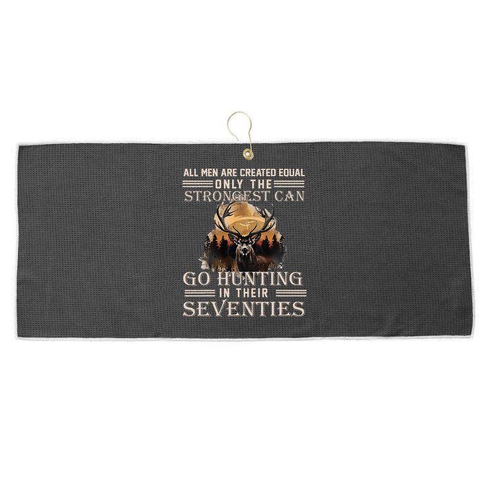 Only The Best Can Still Go Hunting In Their Seventies Large Microfiber Waffle Golf Towel