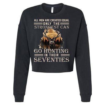 Only The Best Can Still Go Hunting In Their Seventies Cropped Pullover Crew