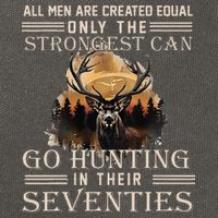 Only The Best Can Still Go Hunting In Their Seventies Cotton Canvas Backpack