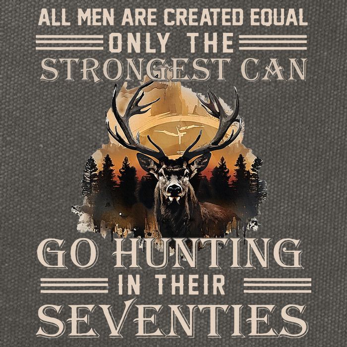 Only The Best Can Still Go Hunting In Their Seventies Cotton Canvas Backpack