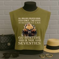 Only The Best Can Still Go Hunting In Their Seventies Garment-Dyed Women's Muscle Tee