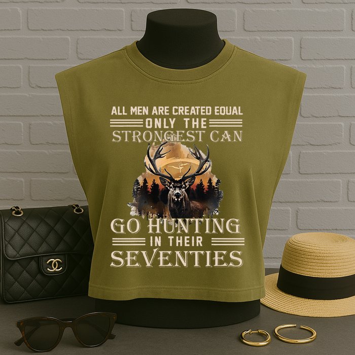 Only The Best Can Still Go Hunting In Their Seventies Garment-Dyed Women's Muscle Tee