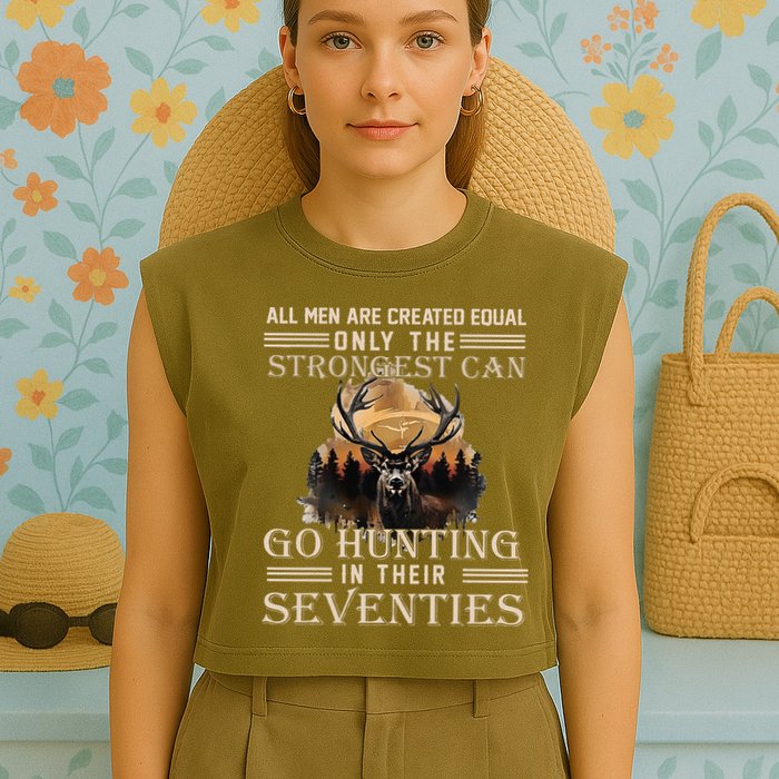 Only The Best Can Still Go Hunting In Their Seventies Garment-Dyed Women's Muscle Tee