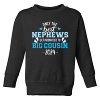 Only The Best Nephews Get Promoted To Big Cousin 2024 Toddler Sweatshirt