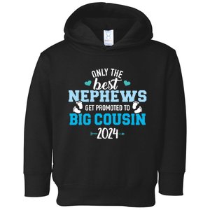 Only The Best Nephews Get Promoted To Big Cousin 2024 Toddler Hoodie