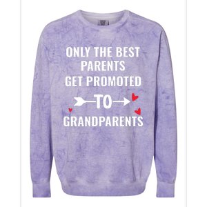 Only The Best Parents Get Promoted To Grandparents Colorblast Crewneck Sweatshirt