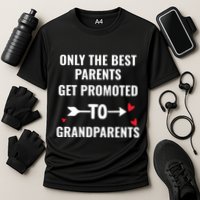 Only The Best Parents Get Promoted To Grandparents Cooling Performance Crew T-Shirt