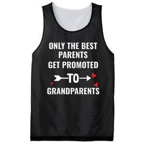 Only The Best Parents Get Promoted To Grandparents Mesh Reversible Basketball Jersey Tank