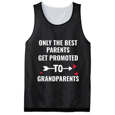 Only The Best Parents Get Promoted To Grandparents Mesh Reversible Basketball Jersey Tank