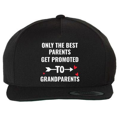 Only The Best Parents Get Promoted To Grandparents Wool Snapback Cap