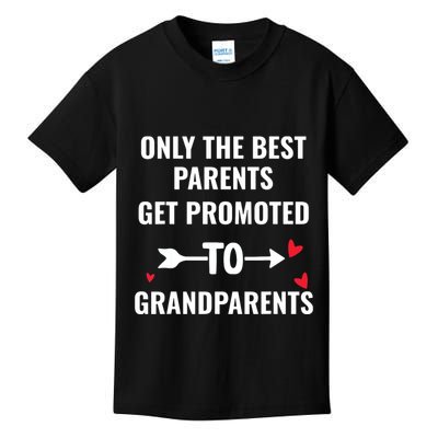 Only The Best Parents Get Promoted To Grandparents Kids T-Shirt