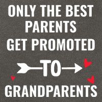 Only The Best Parents Get Promoted To Grandparents Cotton Canvas Backpack