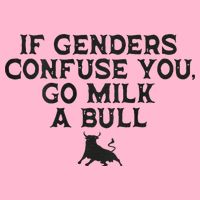 On The Back If Genders Confuse You Go Milk A Bull Premium T-Shirt