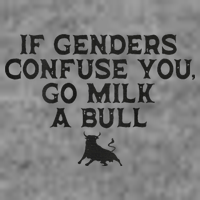 On The Back If Genders Confuse You Go Milk A Bull Toddler Sweatshirt